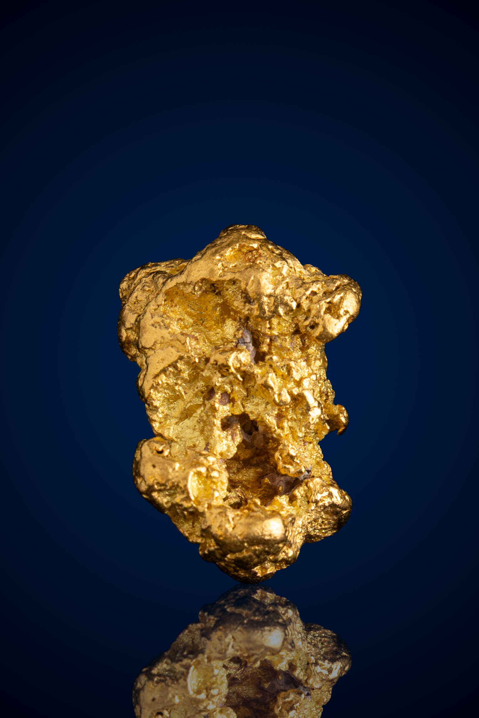 (image for) Radiant, Contoured Natural Gold Nugget - Rose Creek, NV - 7.82 grams